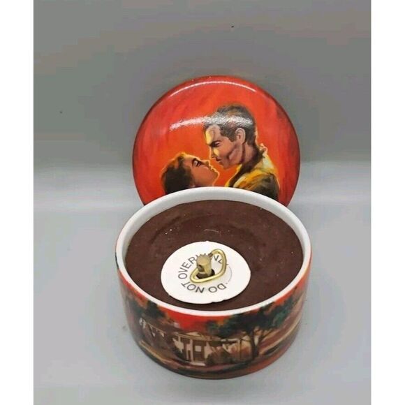 Vintage GONE WITH THE WIND "The Burning Of Atlanta" Ceramic Music Box #6517A - Picture 2 of 4